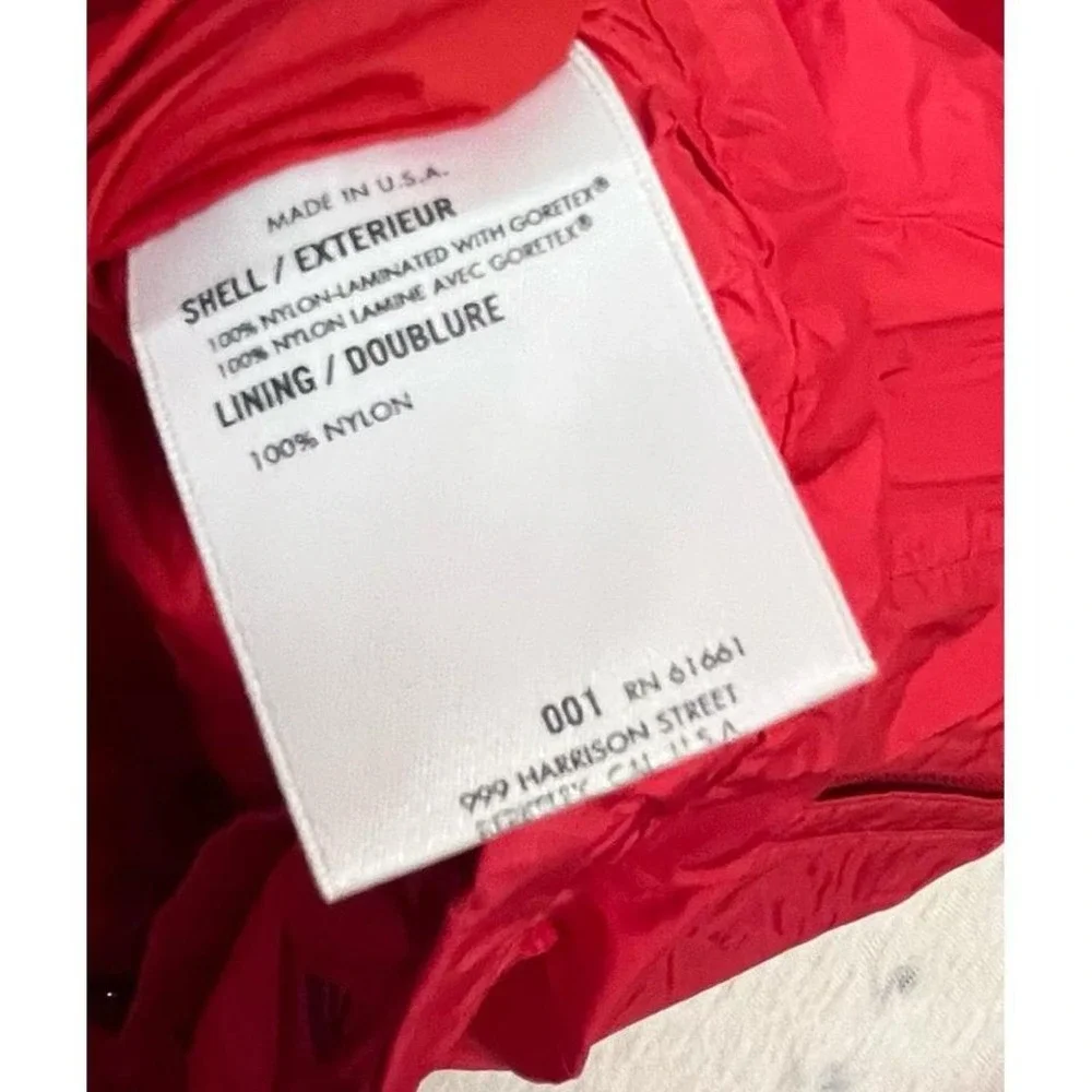The North Face Extreme Jacket L Red‎ Gore-Tex USA Made Vintage 90s Hooded Coat
